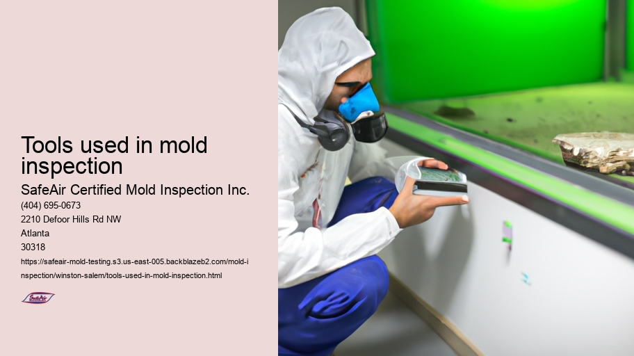 Tools used in mold inspection